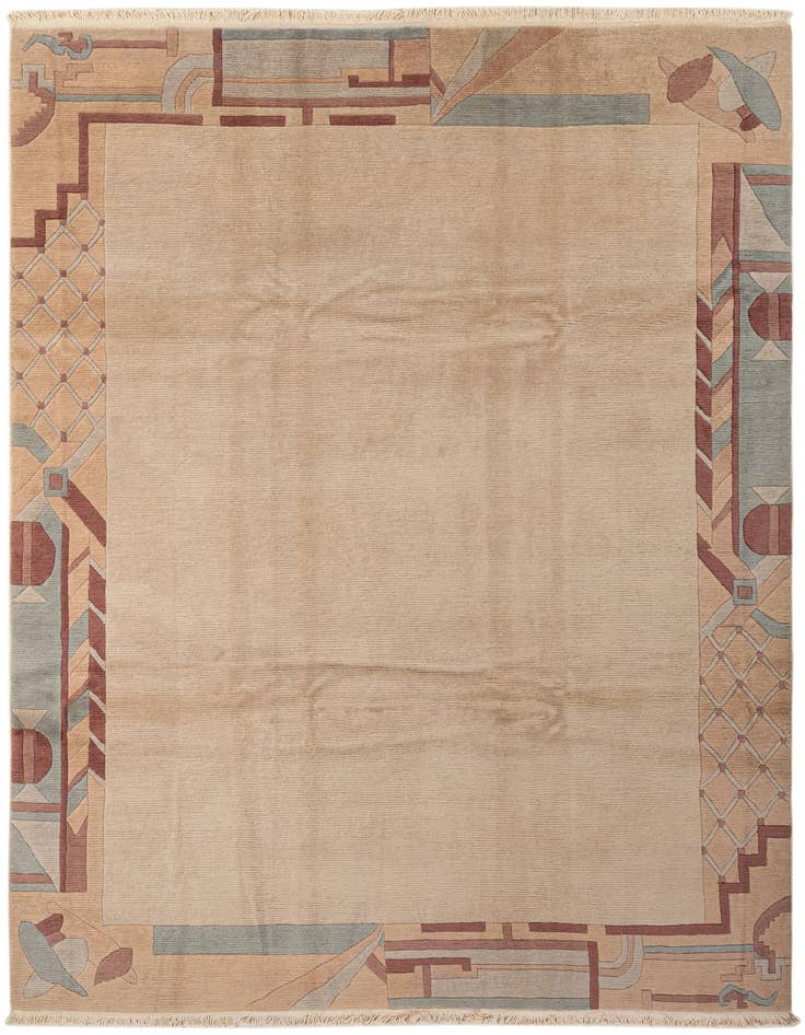 Detail image of 8' 4 x 11' 4 Hand Knotted Tibet Wool Rug