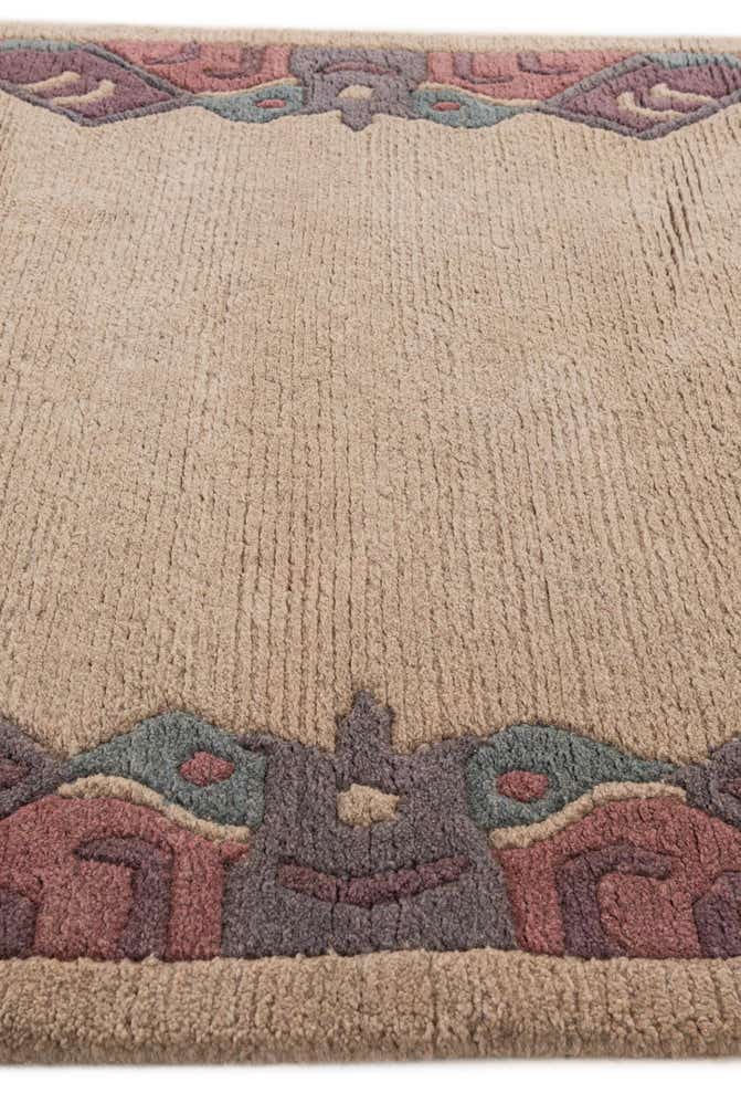 4' x 5' 10 Hand Knotted Tibet Wool Rug