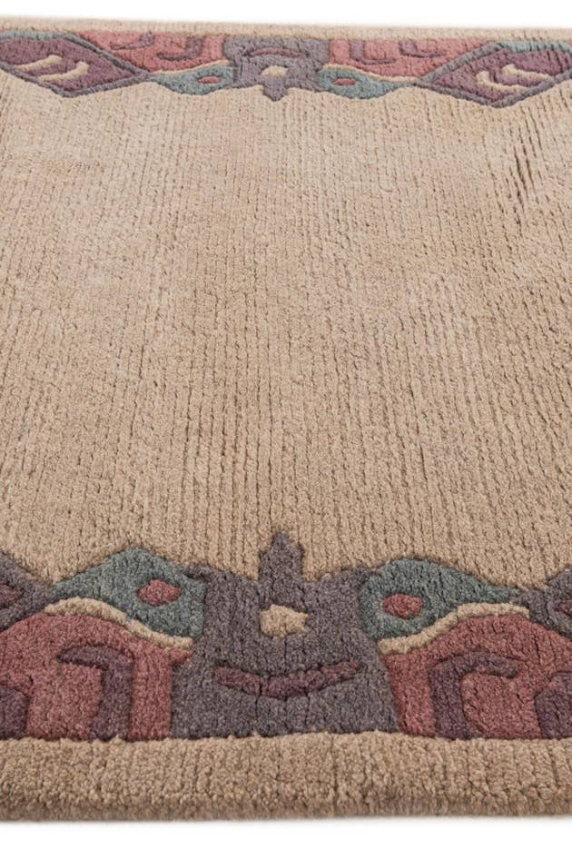Detail image of 4' x 5' 10 Hand Knotted Tibet Wool Rug