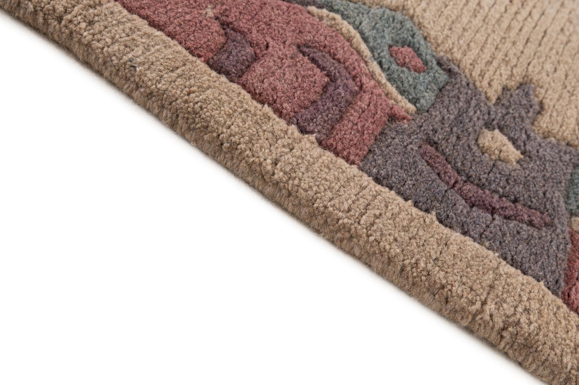 4' x 5' 10 Hand Knotted Tibet Wool Rug