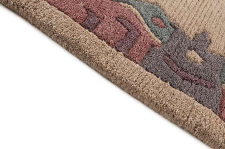 4' x 5' 10 Hand Knotted Tibet Wool Rug