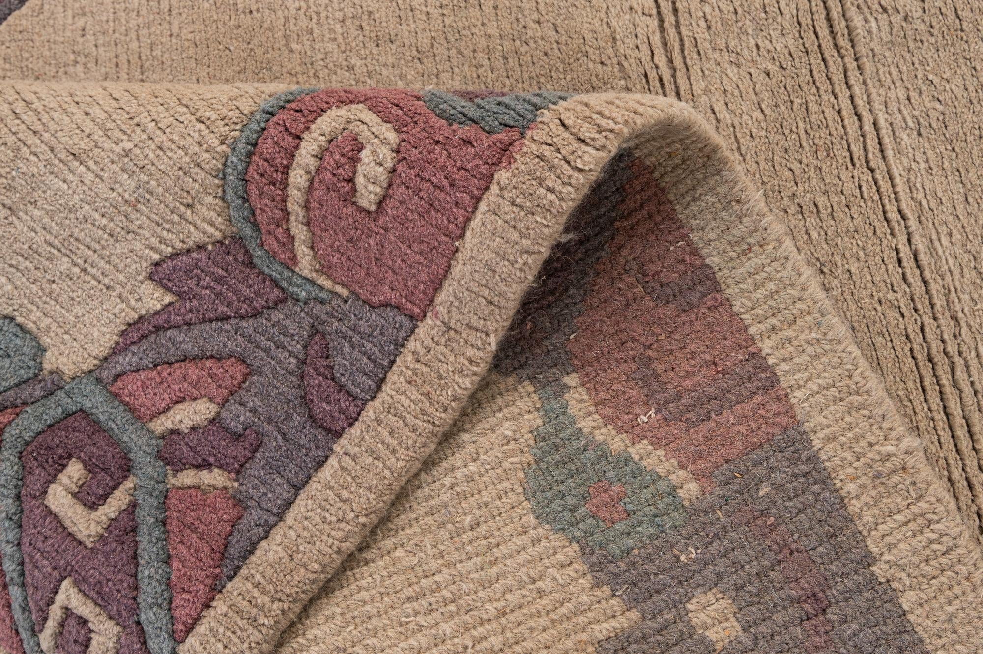 4' x 5' 10 Hand Knotted Tibet Wool Rug