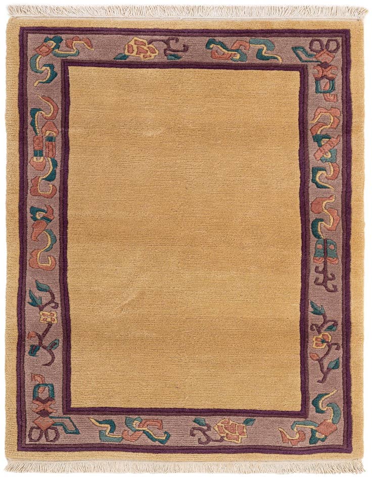 Detail image of 3' 1 x 5' 3 Hand Knotted Tibet Wool Rug