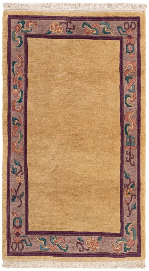 Detail image of 3' 1 x 5' 3 Hand Knotted Tibet Wool Rug