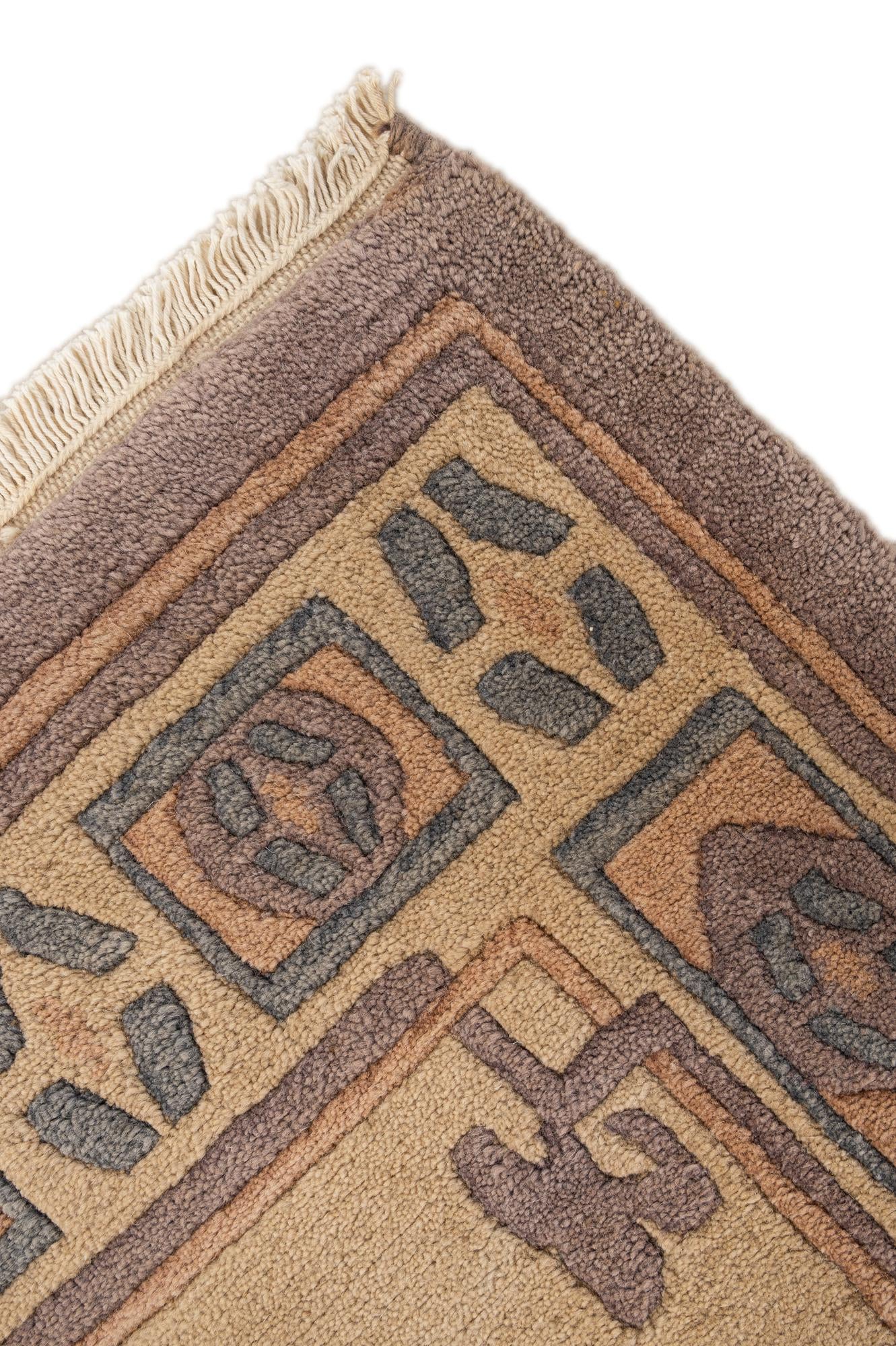 2' 2 x 3' Hand Knotted Tibet Wool Rug