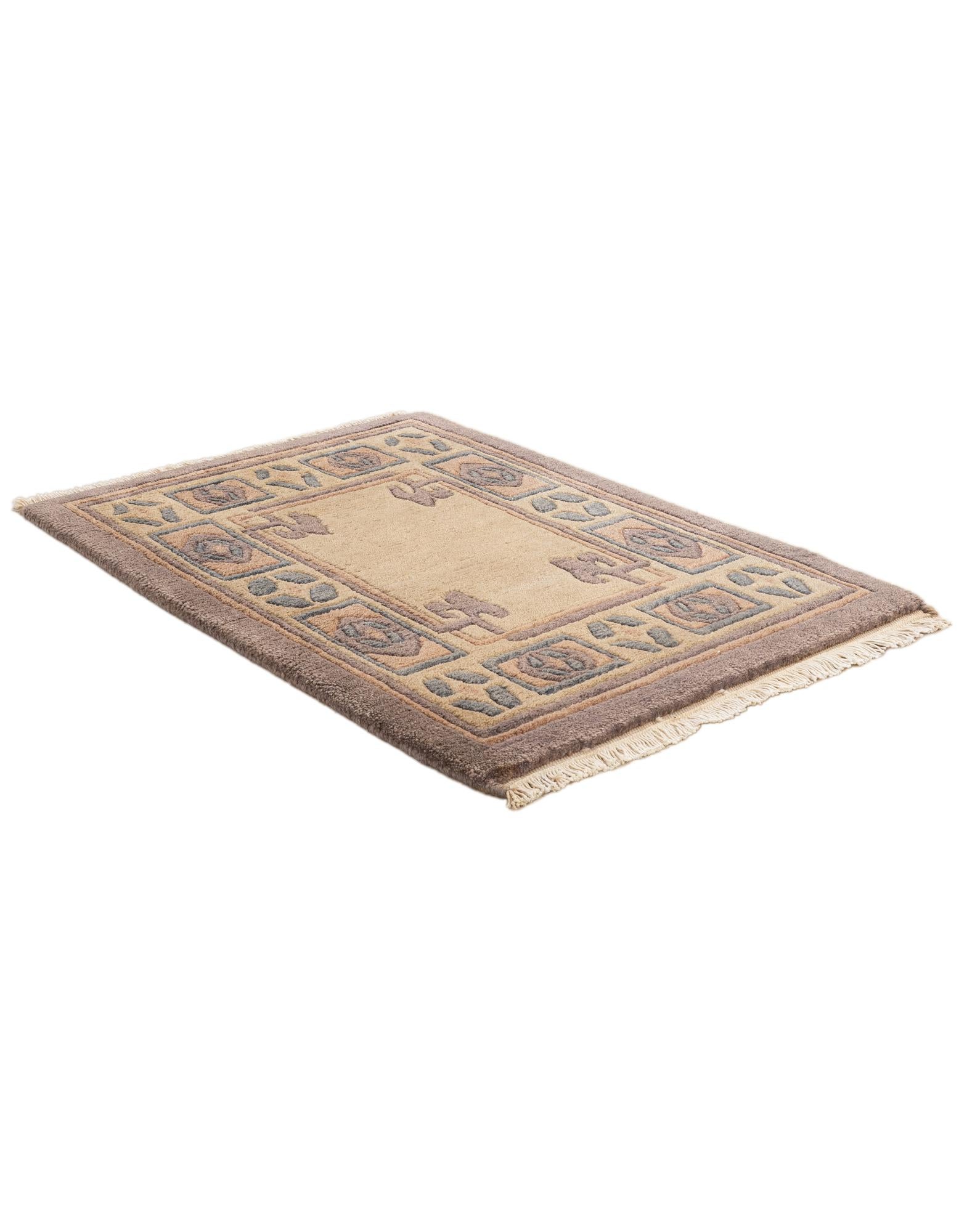 2' 2 x 3' Hand Knotted Tibet Wool Rug