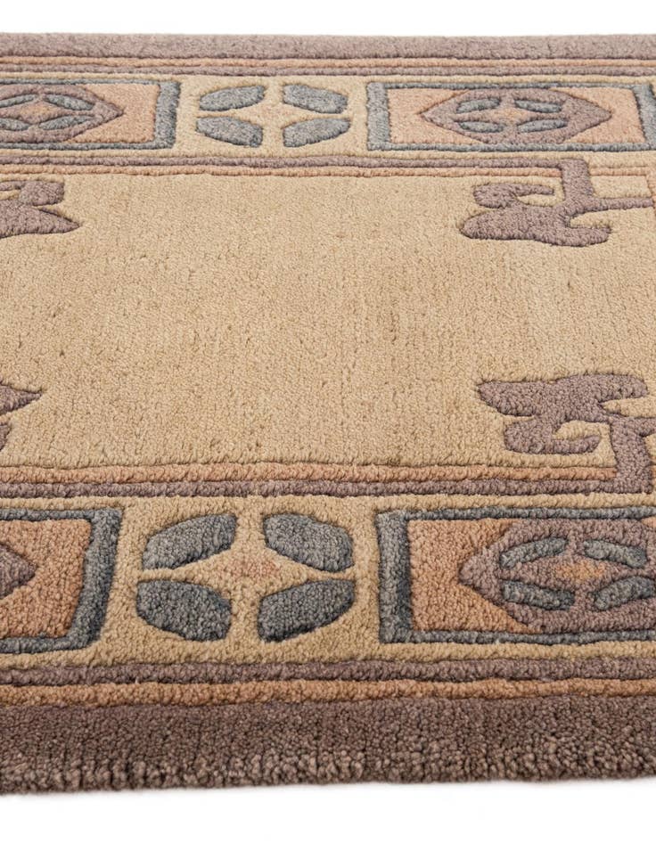 Detail image of 2' 2 x 3' Hand Knotted Tibet Wool Rug