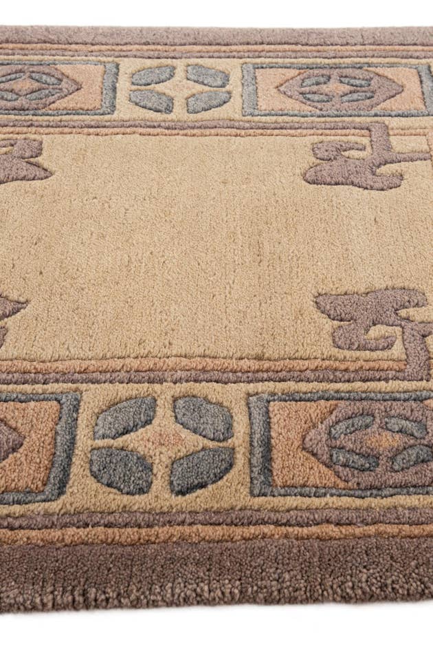 Detail image of 2' 2 x 3' Hand Knotted Tibet Wool Rug