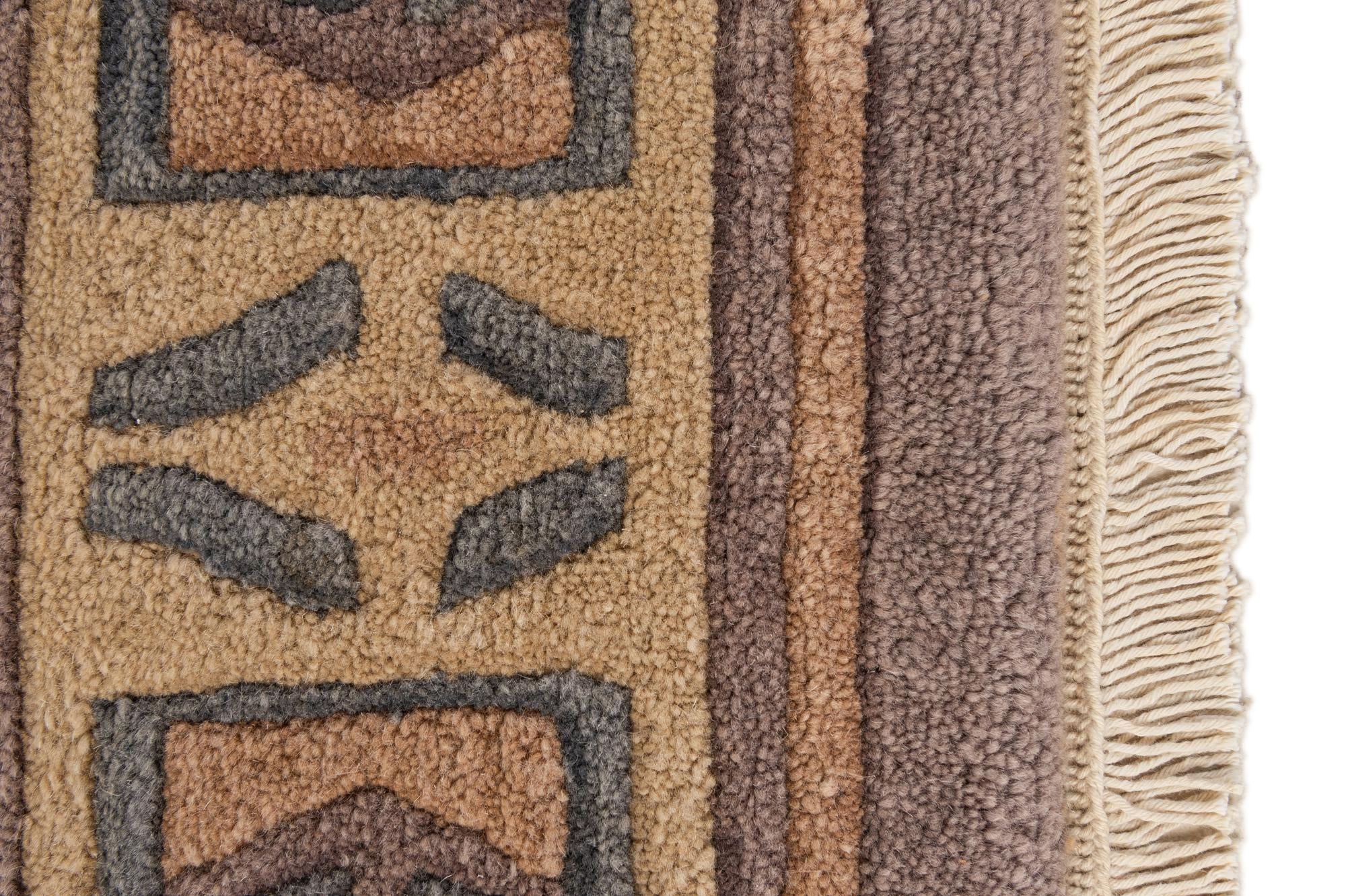 2' 2 x 3' Hand Knotted Tibet Wool Rug