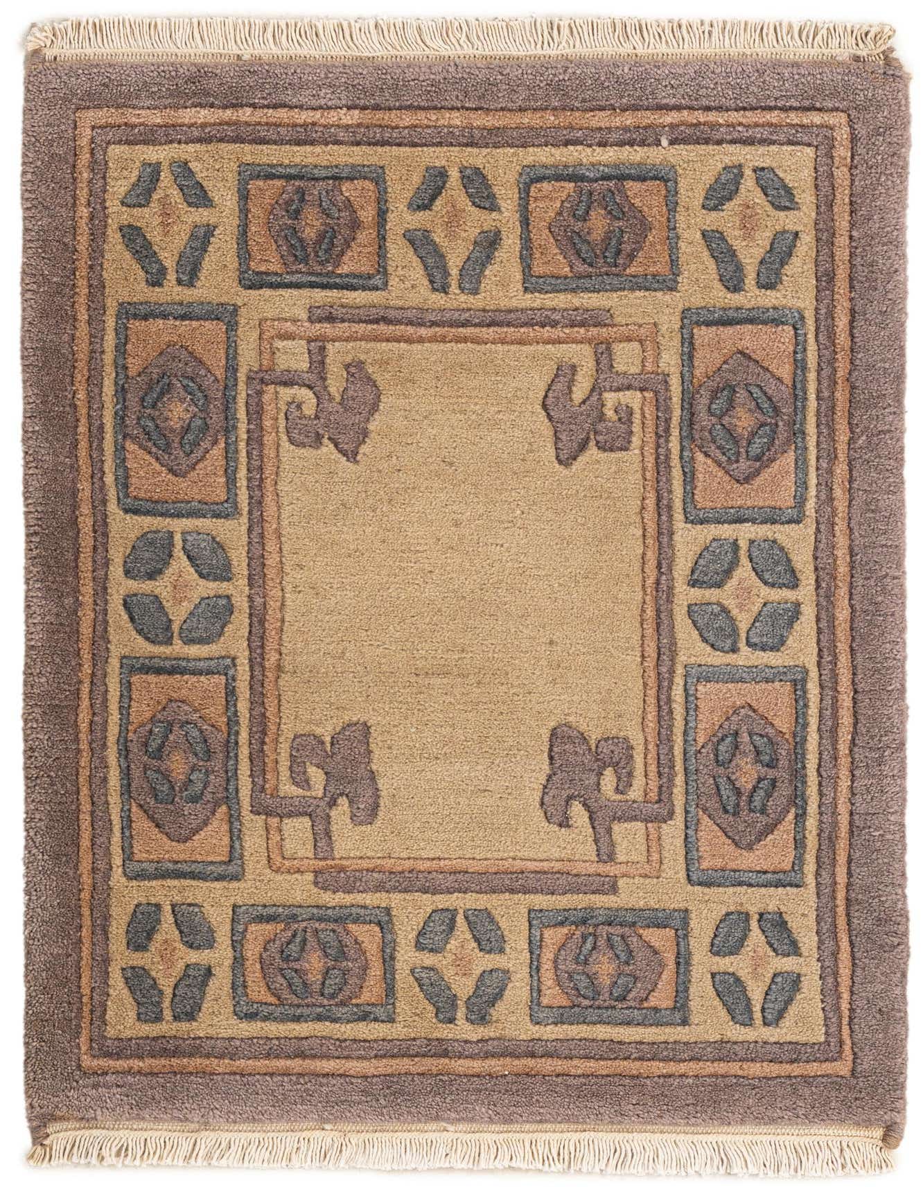 2' 2 x 3' Hand Knotted Tibet Wool Rug