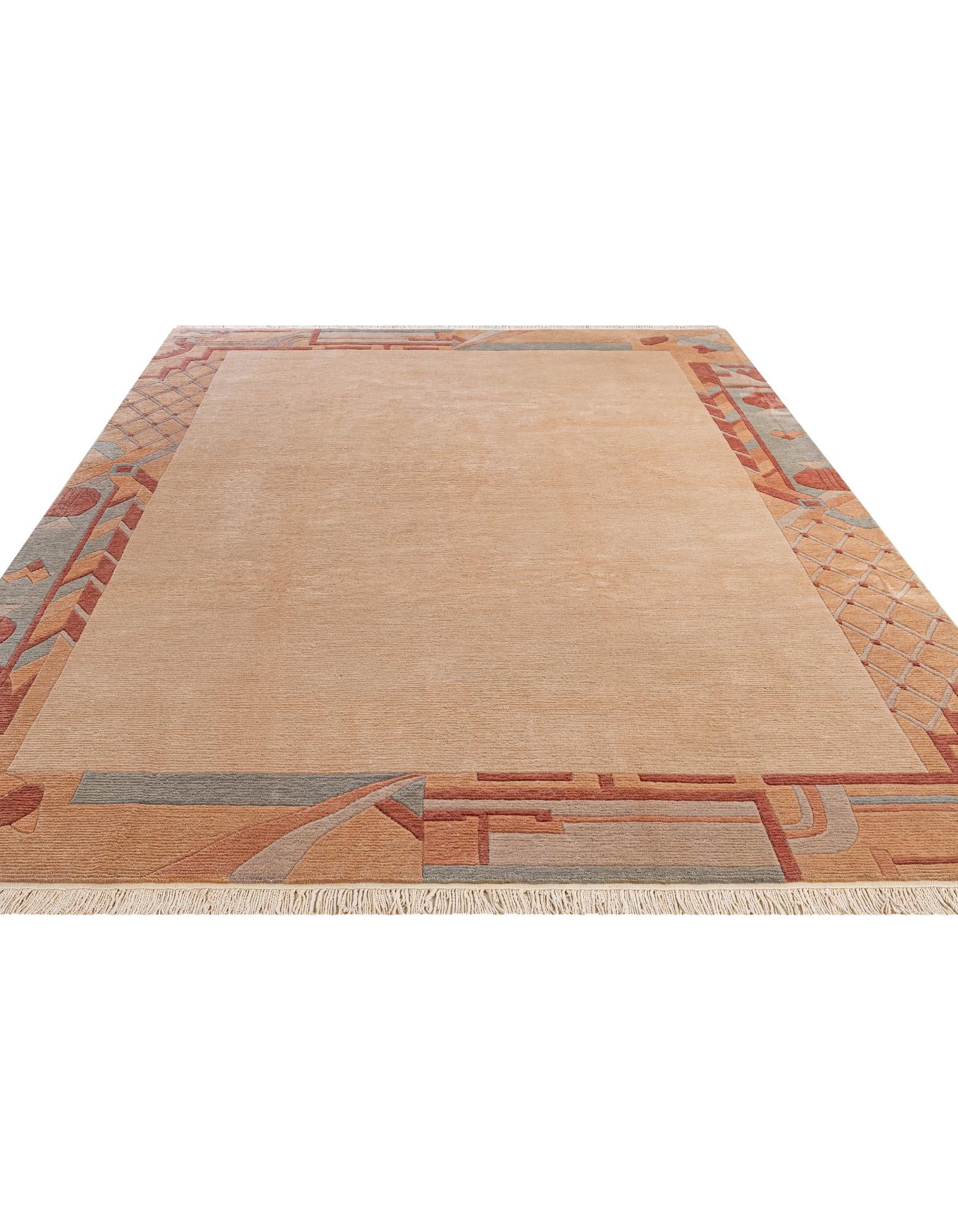 8' 3 x 11' 4 Hand Knotted Tibet Wool Rug