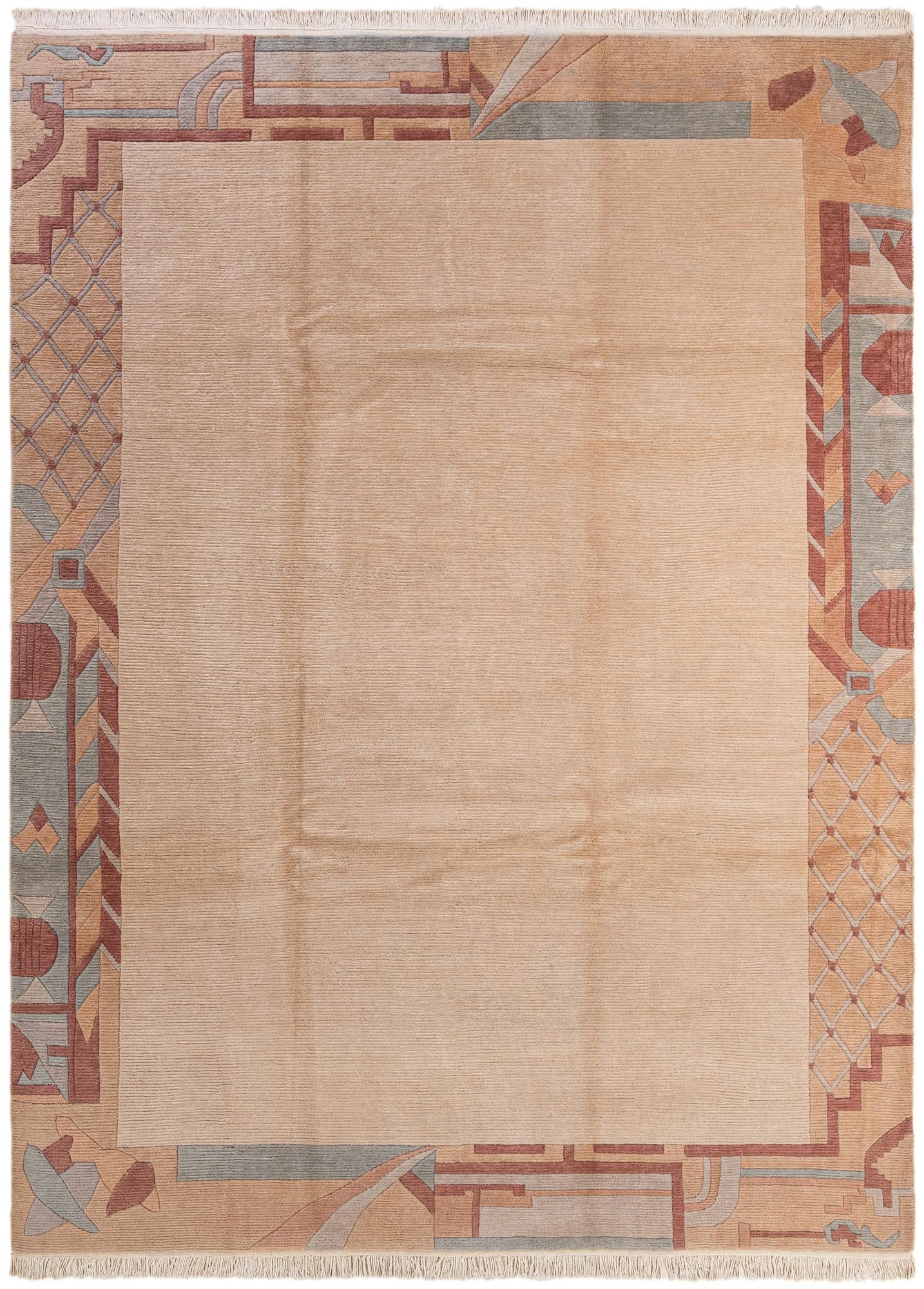8' 3 x 11' 4 Hand Knotted Tibet Wool Rug