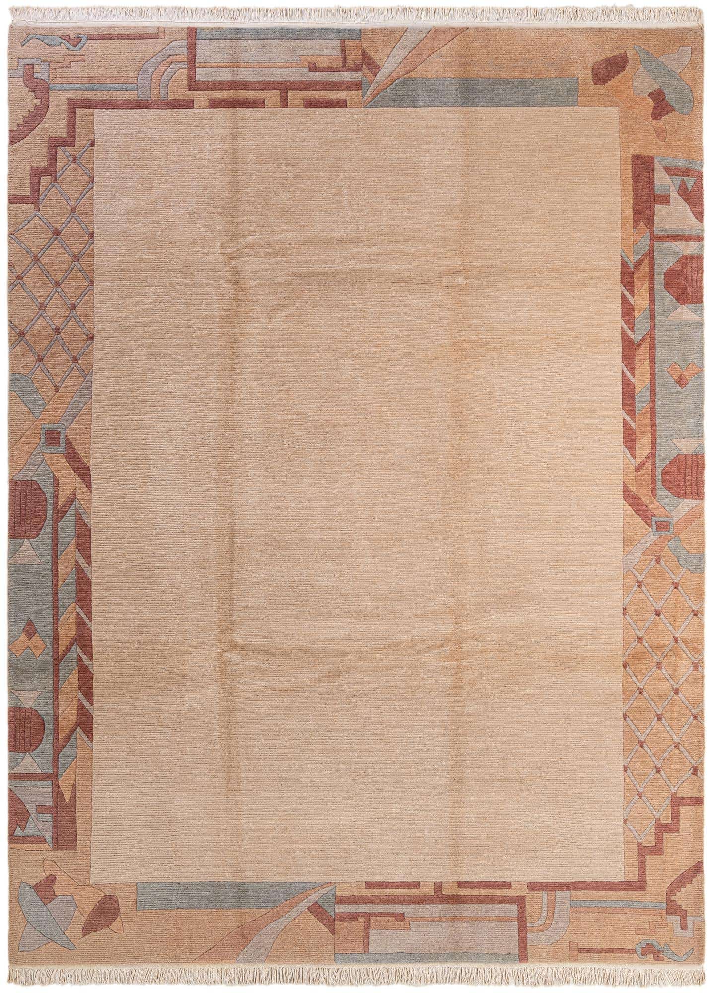 8' 3 x 11' 4 Hand Knotted Tibet Wool Rug