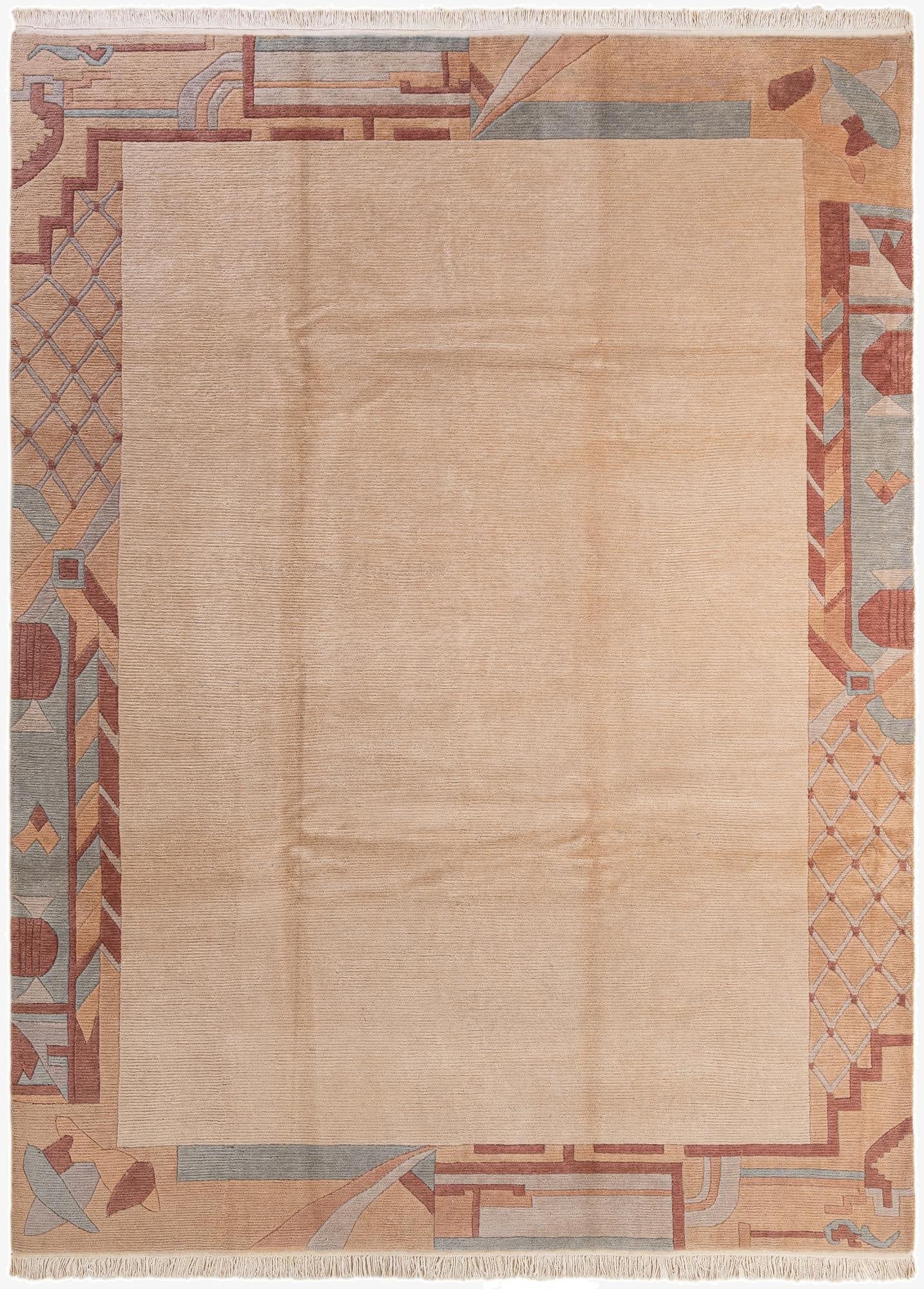 8' 3 x 11' 4  Hand Knotted Tibet Wool Rug