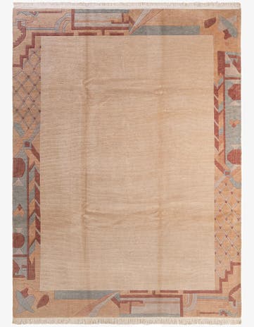 8' 3 x 11' 4 Hand Knotted Tibet Wool Rug
