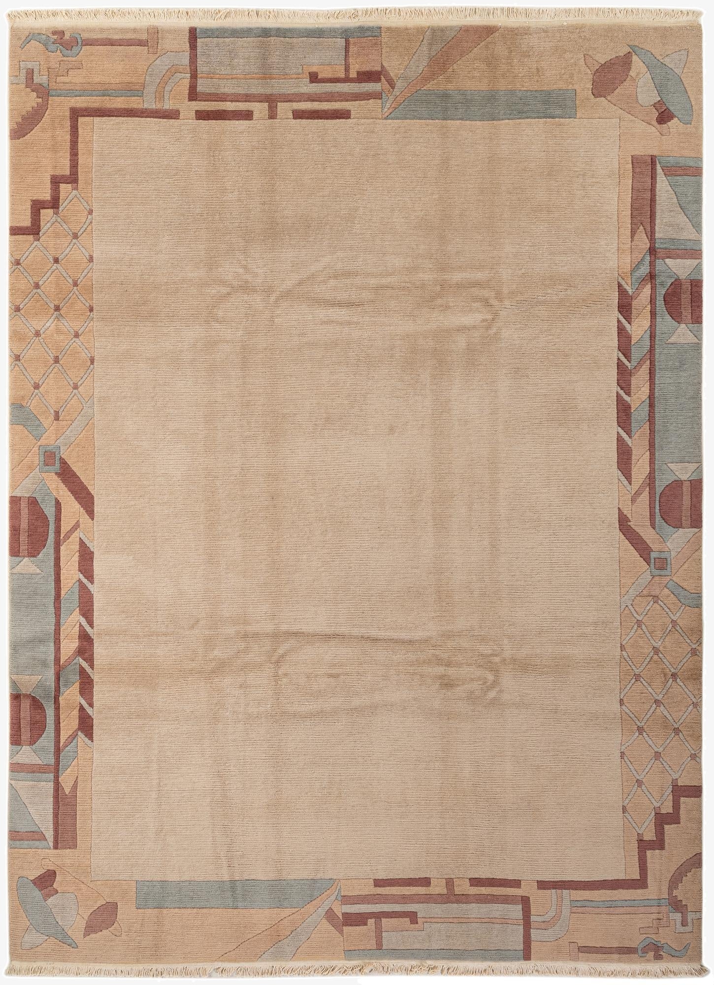 8' 4 x 11' 4  Hand Knotted Tibet Wool Rug