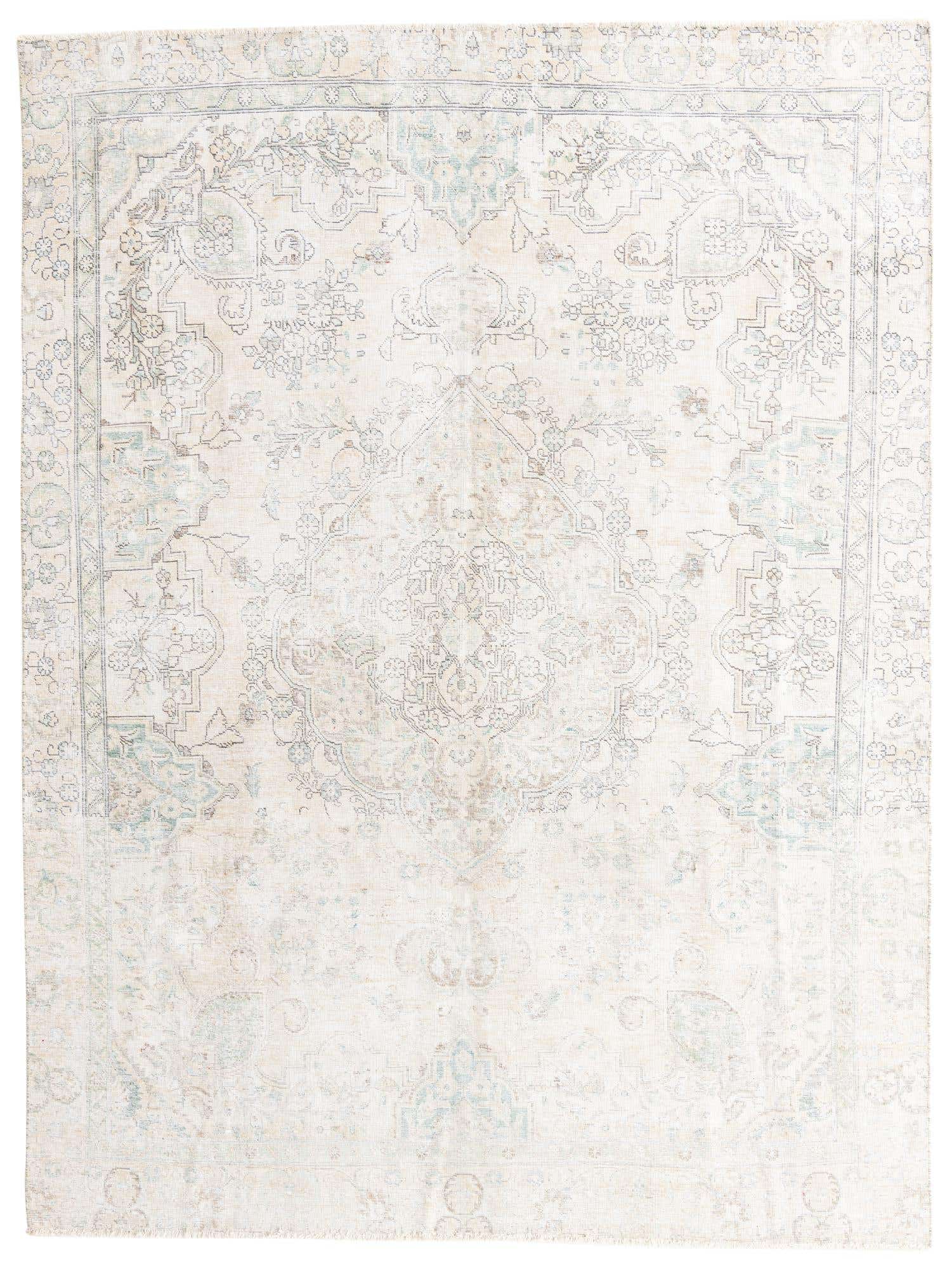 255cm x 335cm Hand Knotted Ultra Vintage Persian Wool Rug