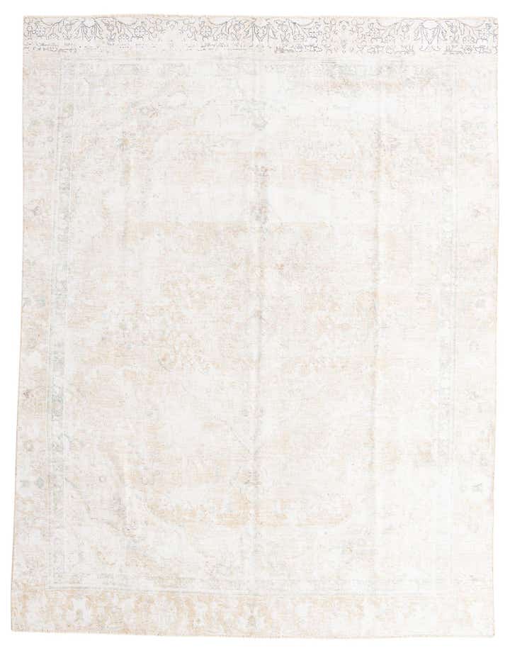 9' x 11' 7 Hand Knotted Ultra Vintage Persian Wool Rug