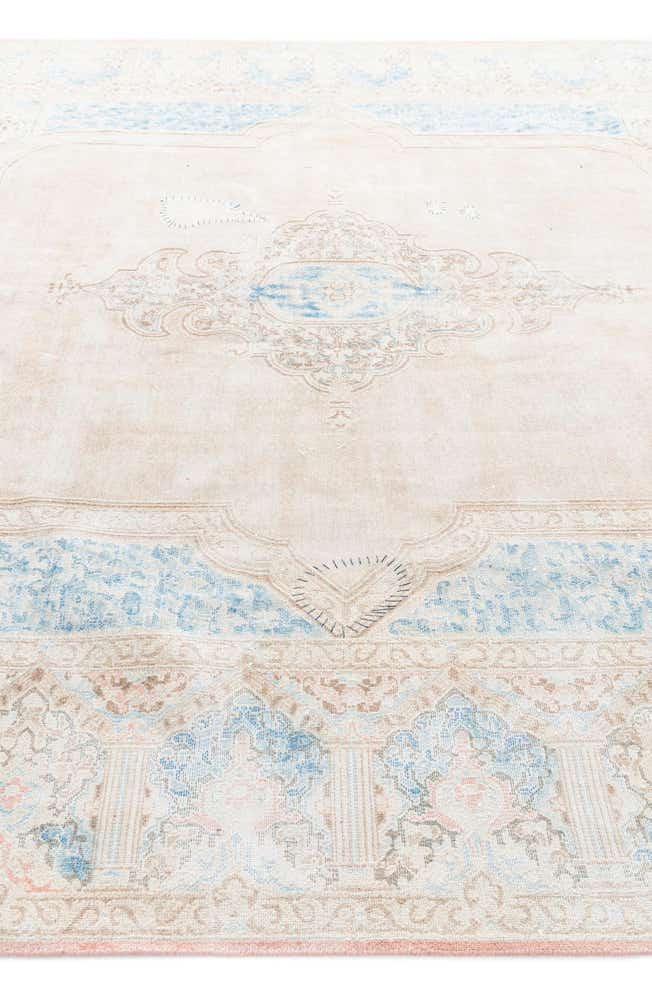 290cm x 390cm Handgeknoopt Ultra Vintage Perzisch Wol Vloerkleed