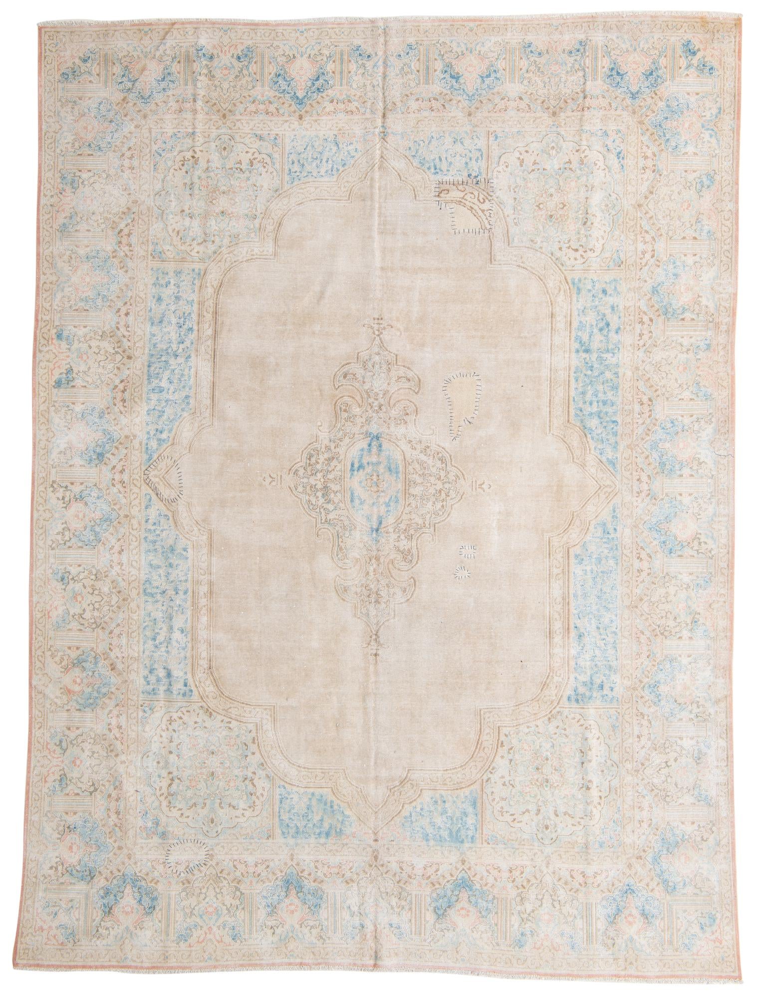 9' 6 x 12' 9 Hand Knotted Ultra Vintage Persian Wool Rug