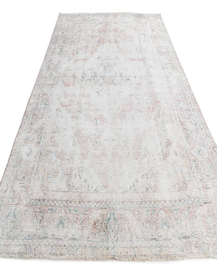 Detail image of 6' 8 x 9' 7  Hand Knotted Ultra Vintage Persian Wool Rug