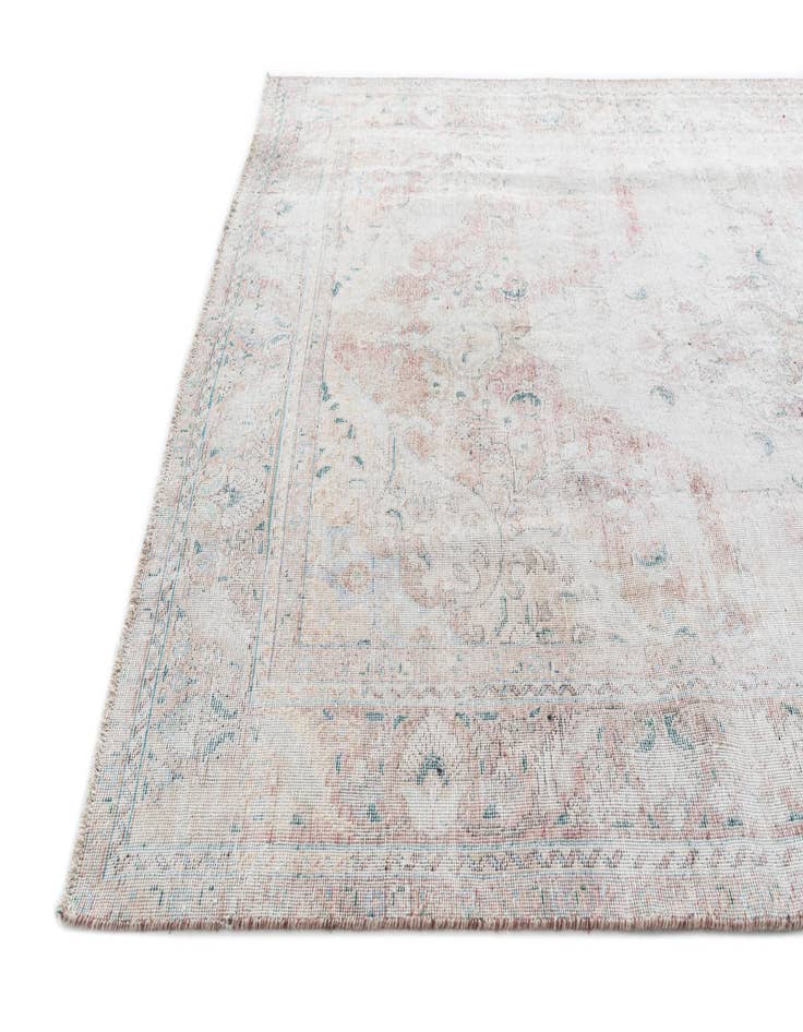 Detail image of 6' 8 x 9' 7  Hand Knotted Ultra Vintage Persian Wool Rug