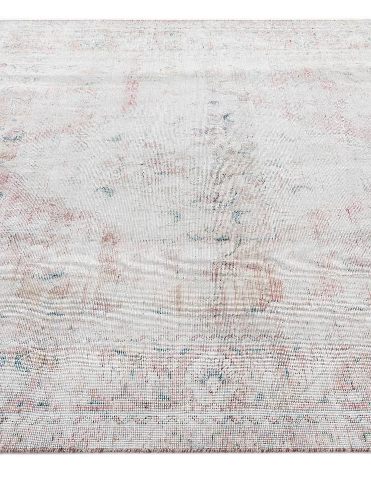 Detail image of 6' 8 x 9' 7  Hand Knotted Ultra Vintage Persian Wool Rug