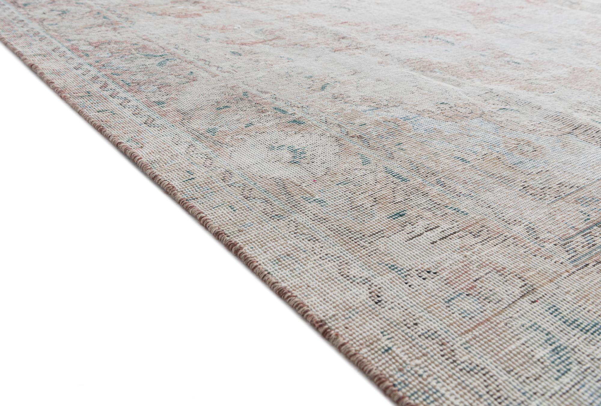 6' 8 x 9' 7 Hand Knotted Ultra Vintage Persian Wool Rug