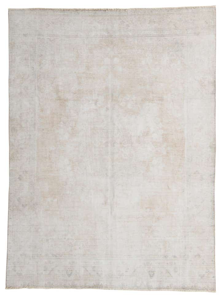 8' 1 x 10' 9 Hand Knotted Ultra Vintage Persian Wool Rug