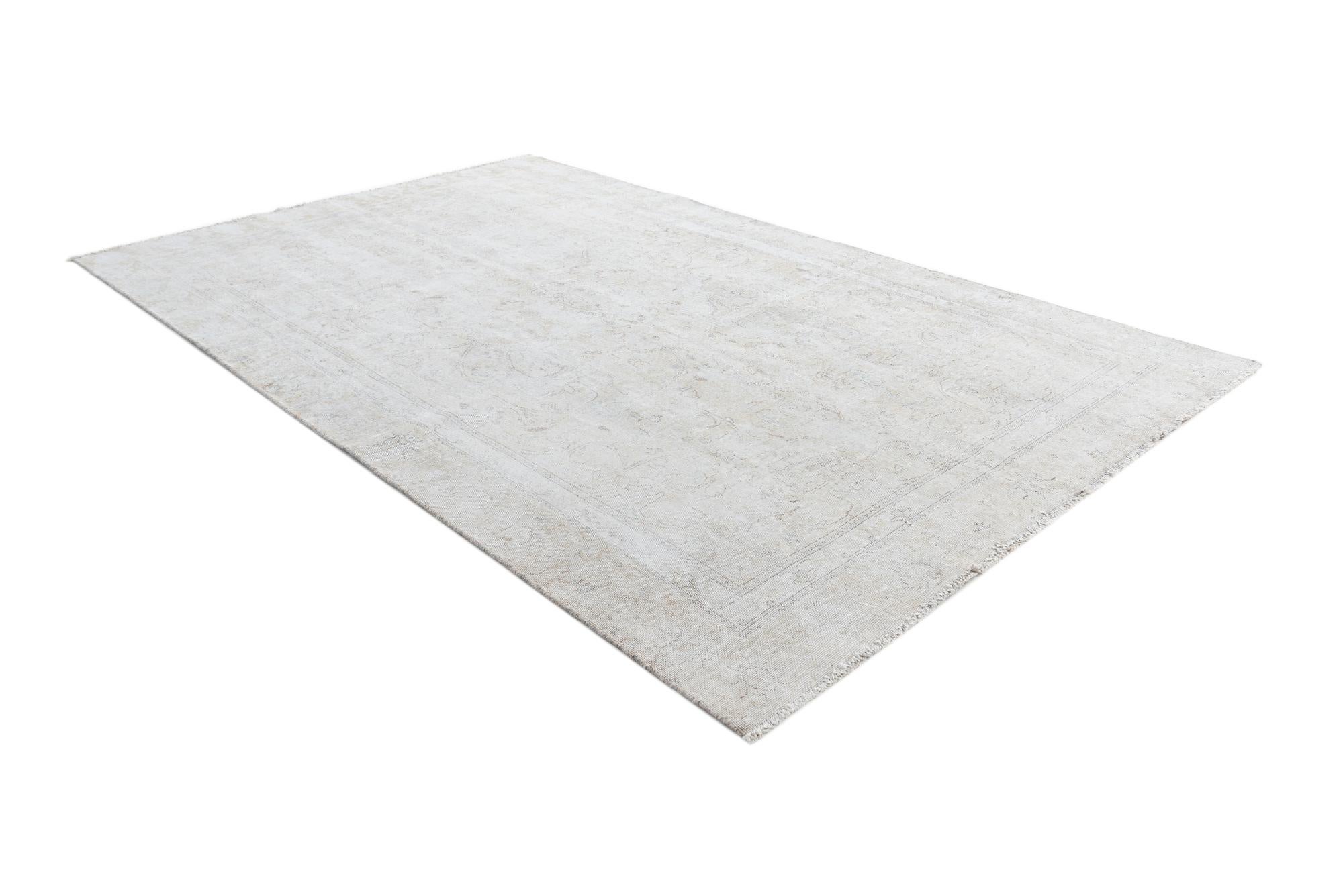 6' 1 x 9' 10 Hand Knotted Ultra Vintage Persian Wool Rug