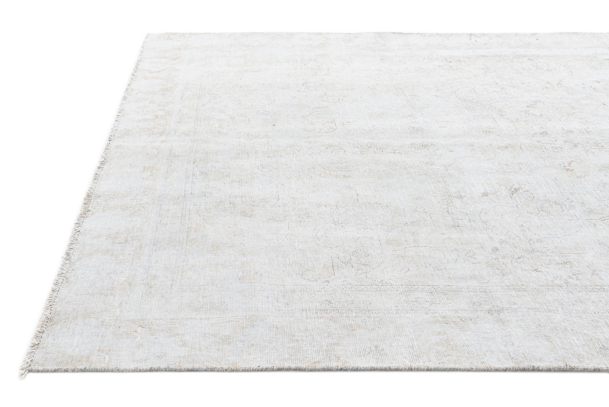 6' 1 x 9' 10 Hand Knotted Ultra Vintage Persian Wool Rug