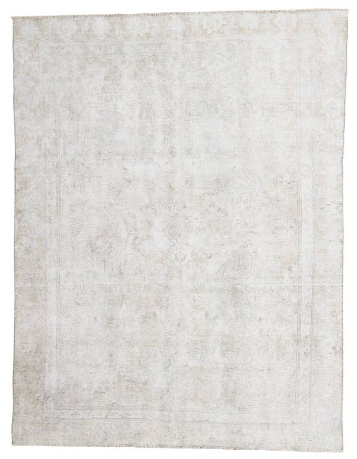 Detail image of 6' 1 x 9' 10 Hand Knotted Ultra Vintage Persian Wool Rug
