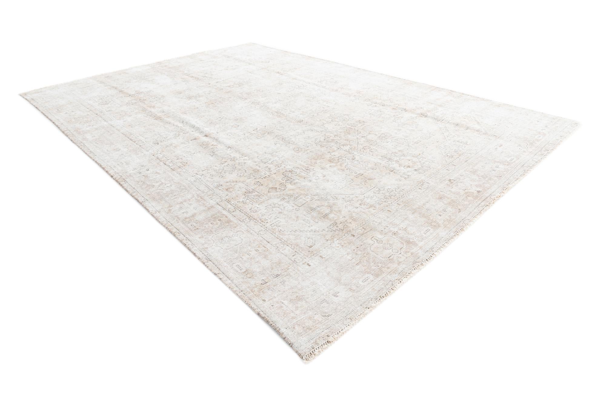 7' 8 x 11' Hand Knotted Ultra Vintage Persian Wool Rug