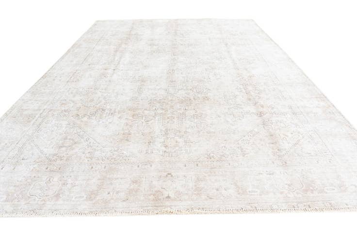 Detail image of 7' 8 x 11' Hand Knotted Ultra Vintage Persian Wool Rug