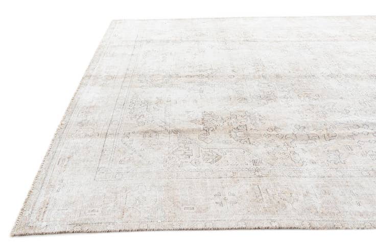 Detail image of 7' 8 x 11' Hand Knotted Ultra Vintage Persian Wool Rug