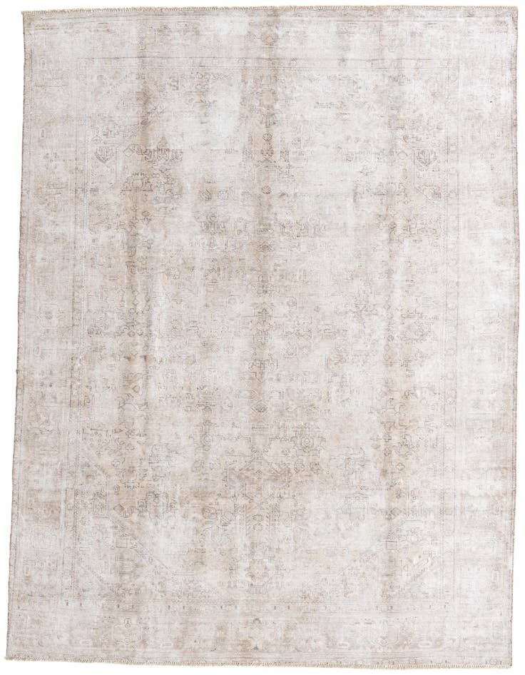 Detail image of 7' 8 x 11' Hand Knotted Ultra Vintage Persian Wool Rug