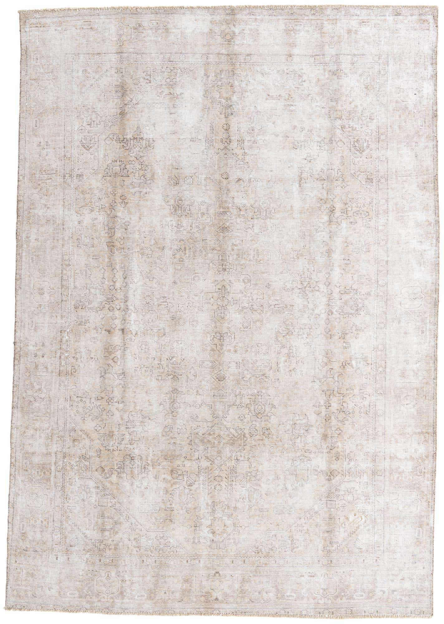 7' 8 x 11' Hand Knotted Ultra Vintage Persian Wool Rug