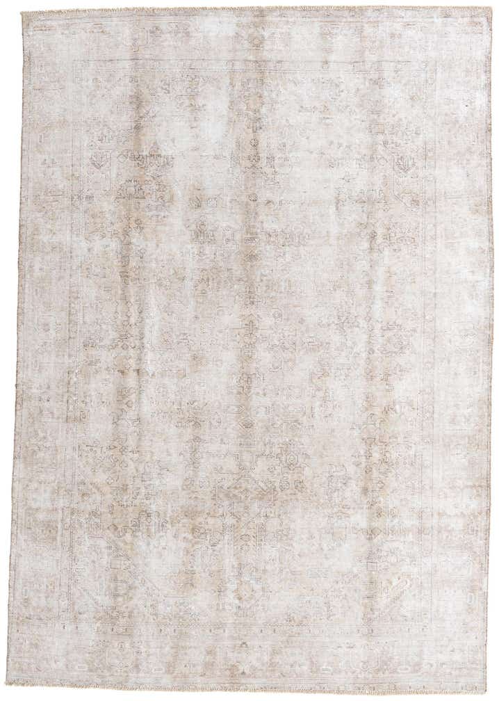 7' 8 x 11' Hand Knotted Ultra Vintage Persian Wool Rug