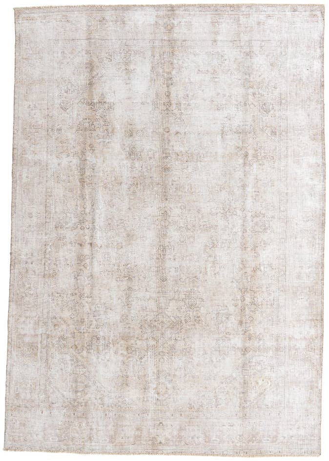 Detail image of 7' 8 x 11' Hand Knotted Ultra Vintage Persian Wool Rug
