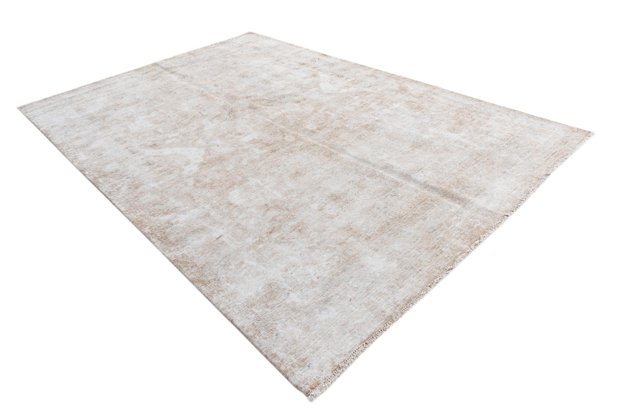6' 7 x 9' 6 Hand Knotted Ultra Vintage Persian Wool Rug
