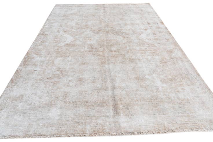 Detail image of 6' 7 x 9' 6 Hand Knotted Ultra Vintage Persian Wool Rug