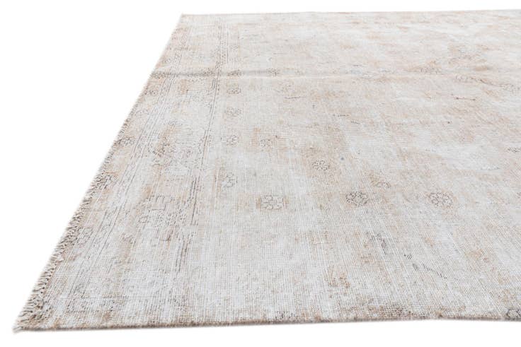 Detail image of 6' 7 x 9' 6 Hand Knotted Ultra Vintage Persian Wool Rug