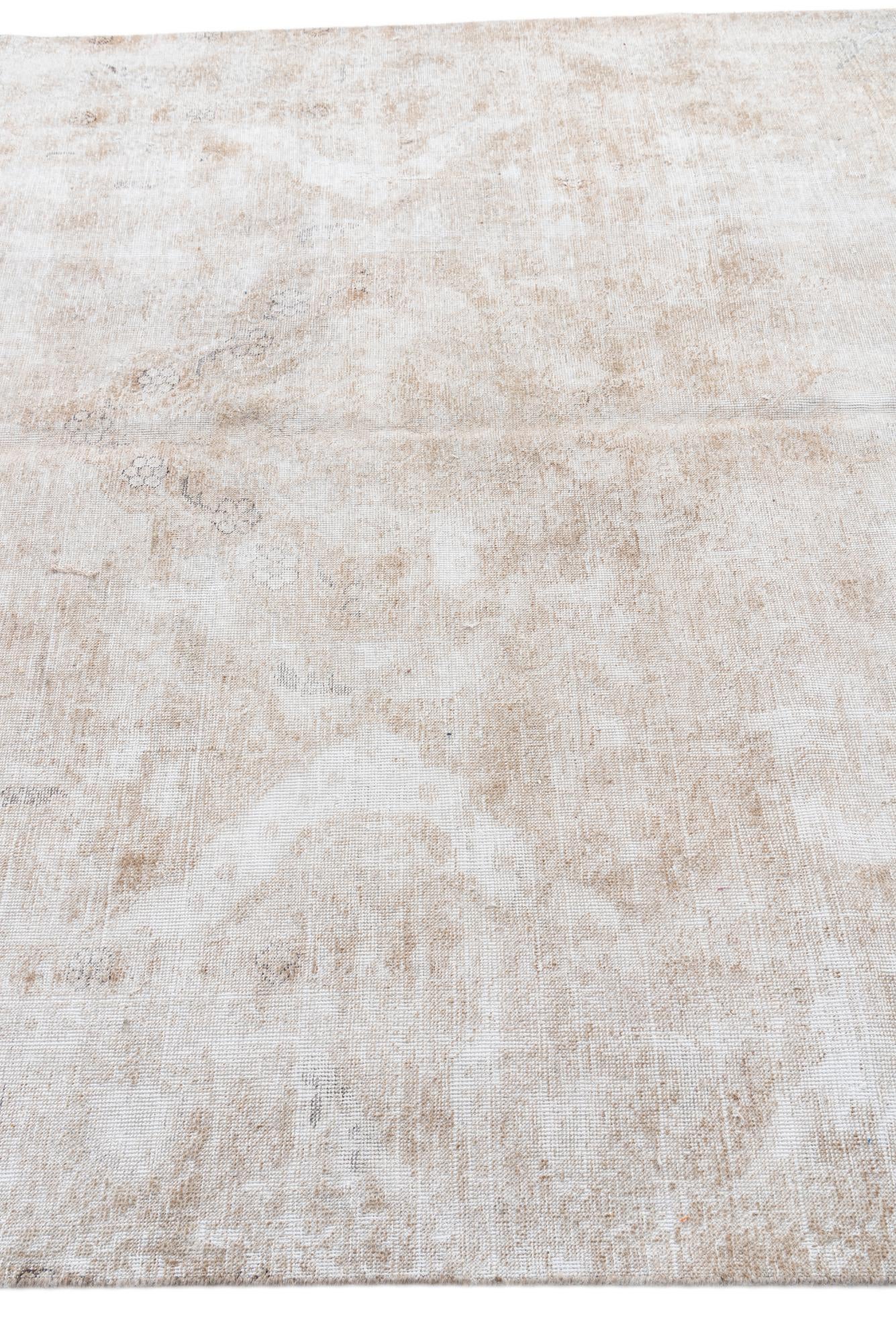 6' 7 x 9' 6 Hand Knotted Ultra Vintage Persian Wool Rug