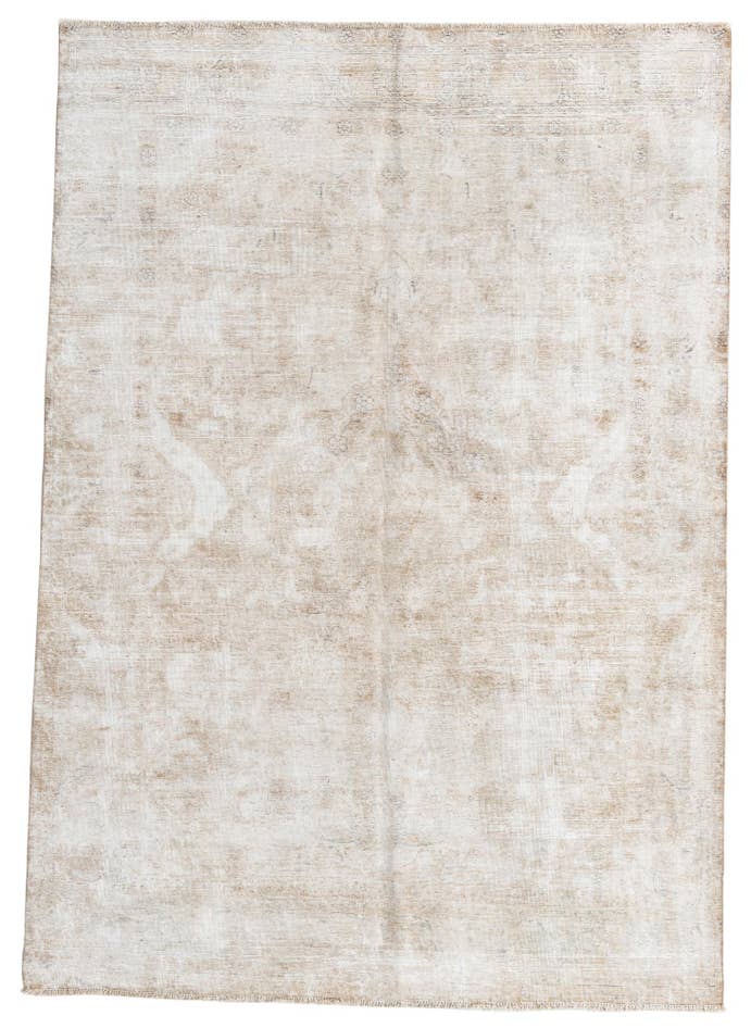 Detail image of 6' 7 x 9' 6 Hand Knotted Ultra Vintage Persian Wool Rug