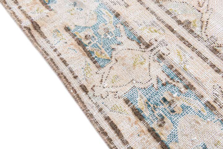 5' 6 x 9' Hand Knotted Ultra Vintage Persian Wool Rug