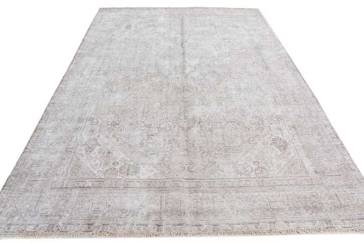 6' 3 x 9' 3 Hand Knotted Ultra Vintage Persian Wool Rug