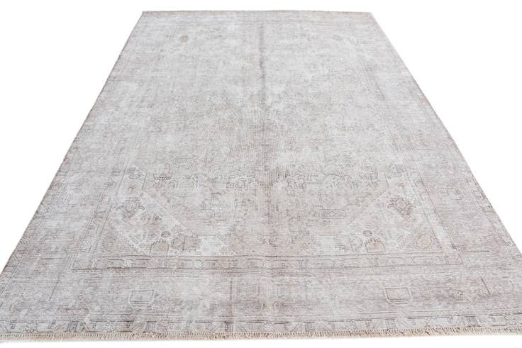 Detail image of 6' 3 x 9' 3 Hand Knotted Ultra Vintage Persian Wool Rug