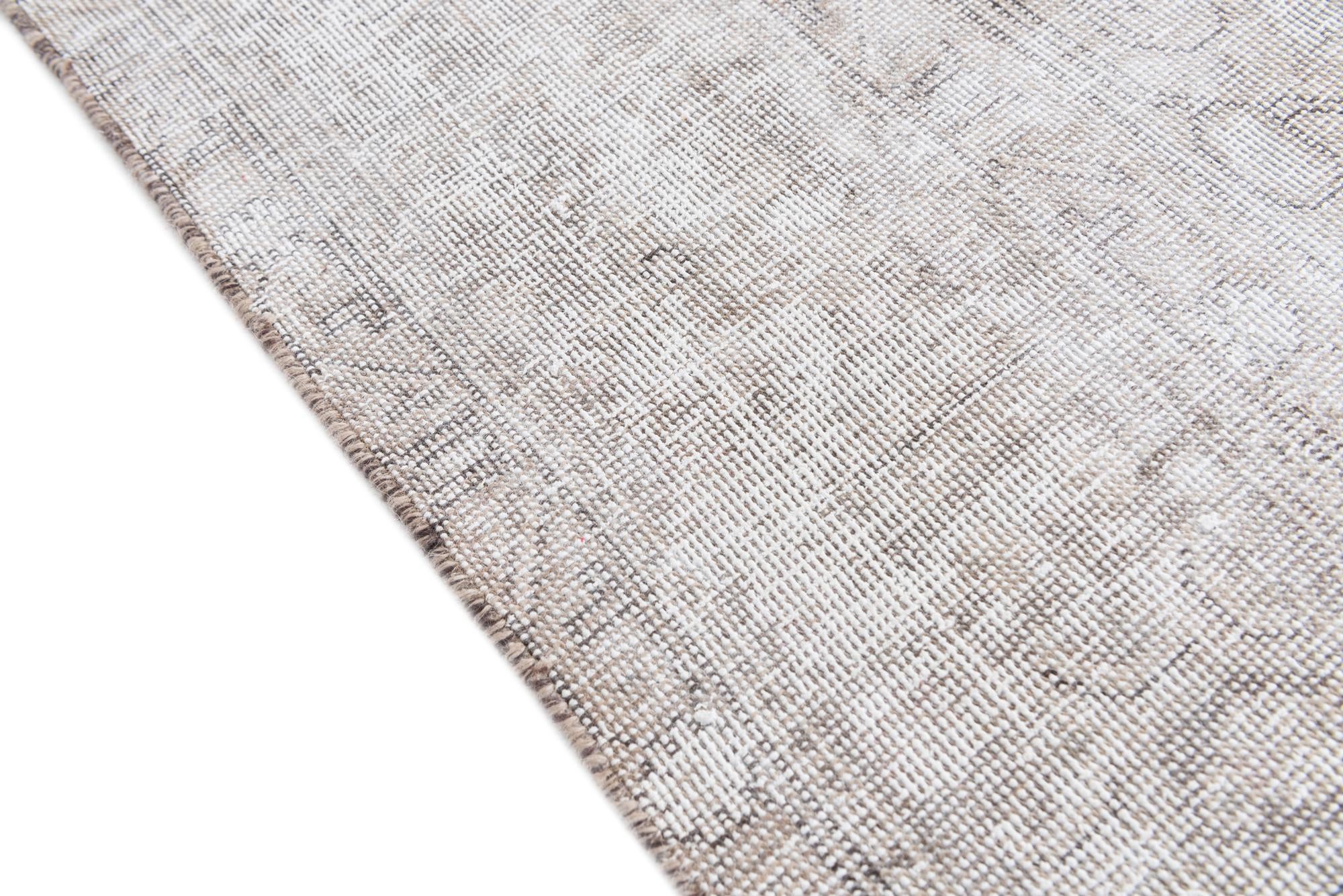 6' 3 x 9' 3 Hand Knotted Ultra Vintage Persian Wool Rug
