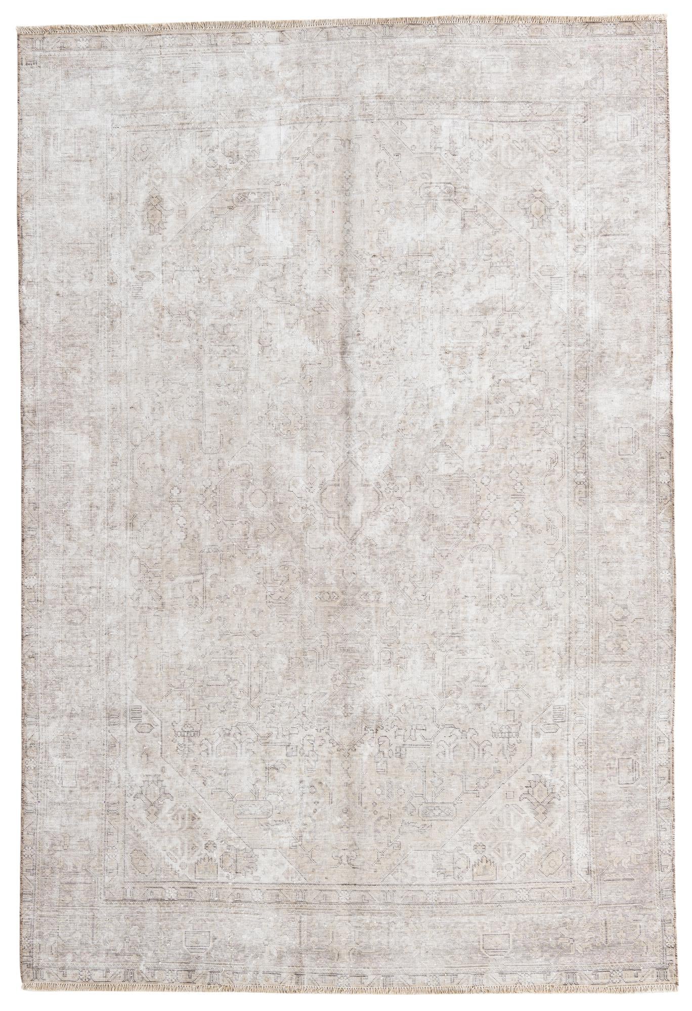 6' 3 x 9' 3 Hand Knotted Ultra Vintage Persian Wool Rug
