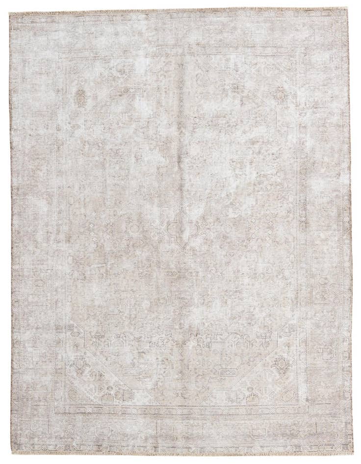 Detail image of 6' 3 x 9' 3 Hand Knotted Ultra Vintage Persian Wool Rug